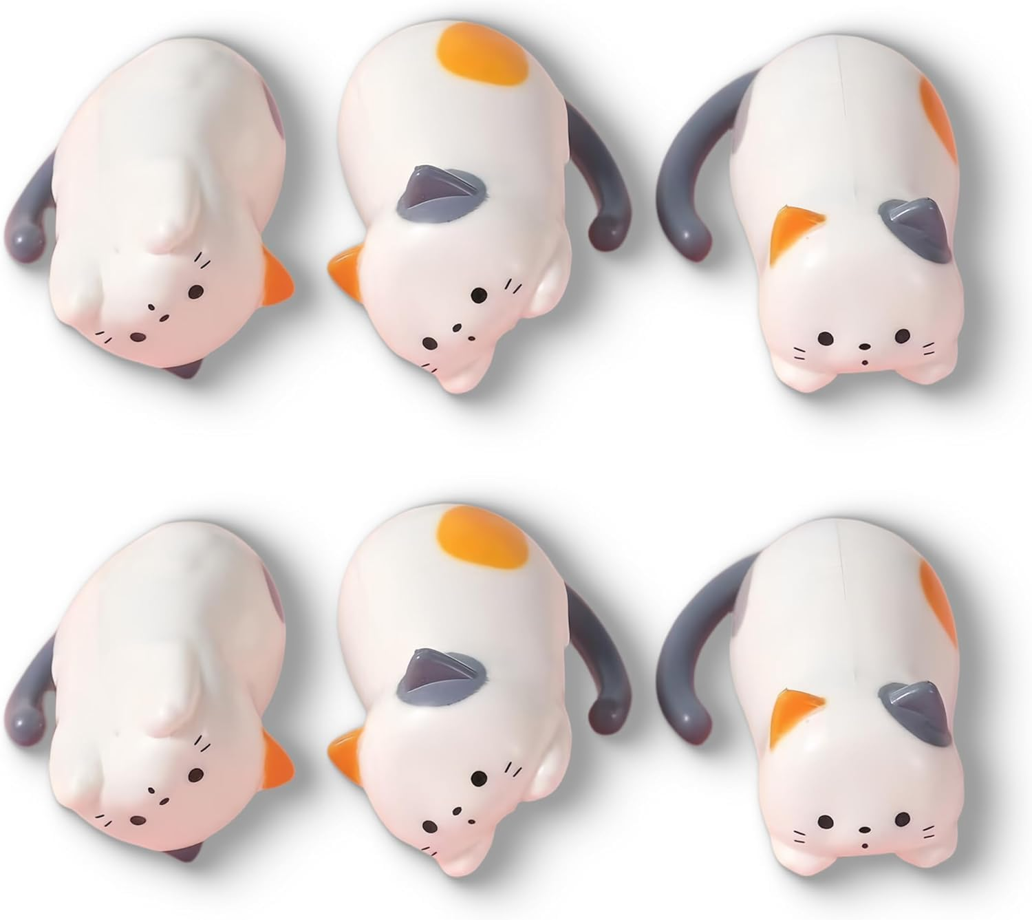 Rolling Cat, Creative Clockwork Kitten Movable Toy, Clockwork Tumbling Kitten Manual Winding Stress Relief Toy, Windup Kitten Stress Relief Toys for Adults Children Kids(6 Pcs)