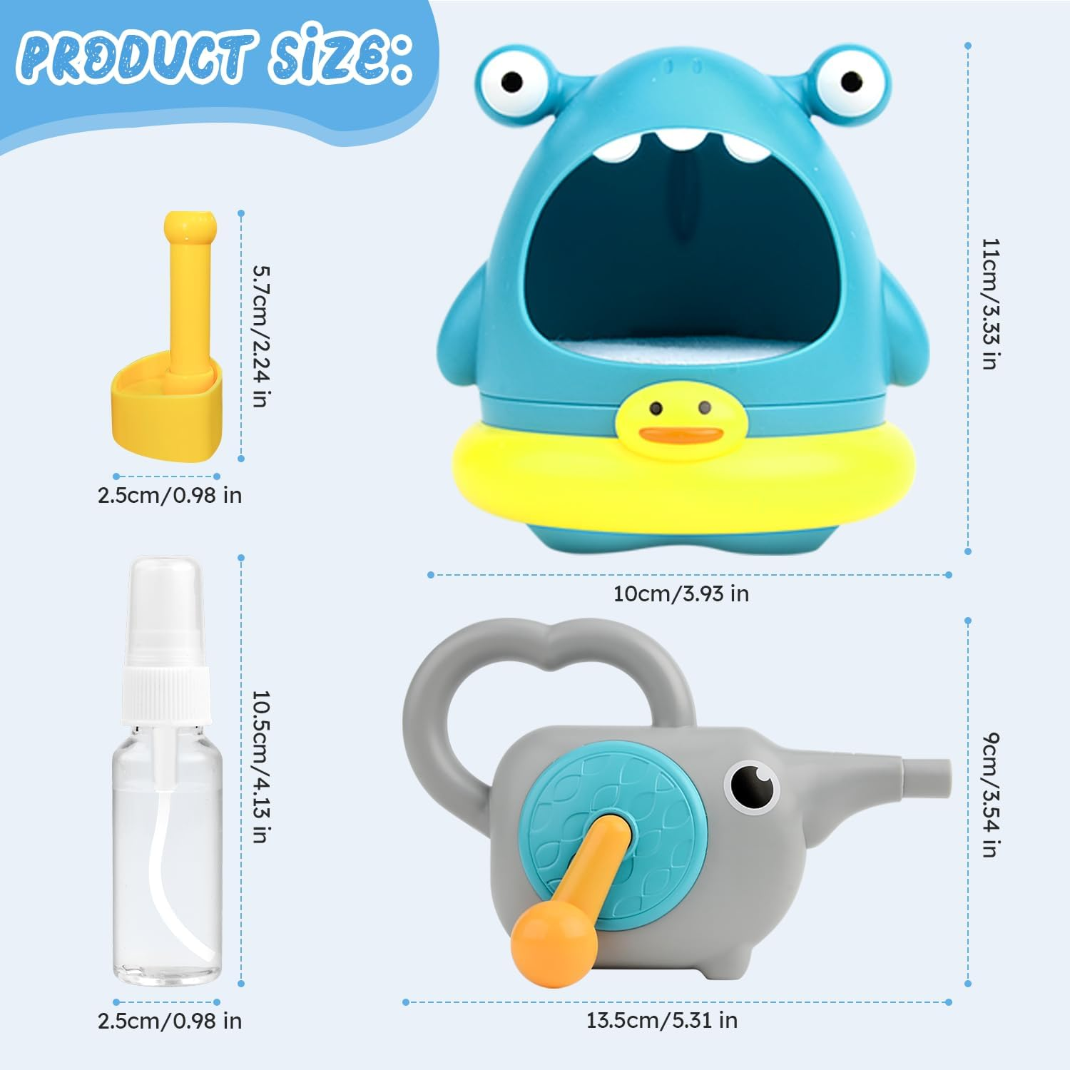 Shark Bubble Maker Manual Bubble Bath for Hand Crank Design Interactive Ocean Themed Bathing Fun