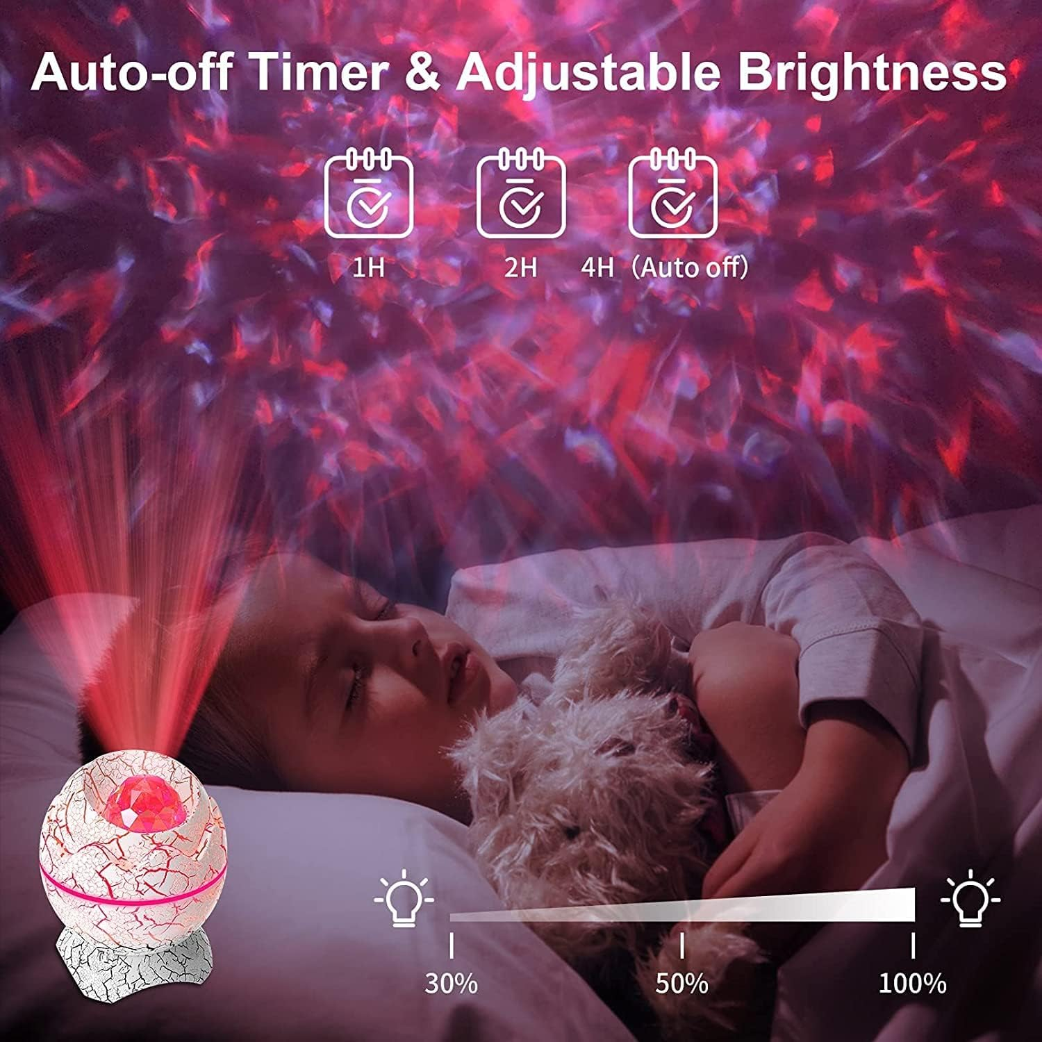 Galaxy Projector, Star Projector for Bedroom, Night Lights for Kids Room with White Noise, Bluetooth Speaker, Timer and Remote, Room Decor, Gifts for Girls, Boys, Adults, Christmas, Birthday
